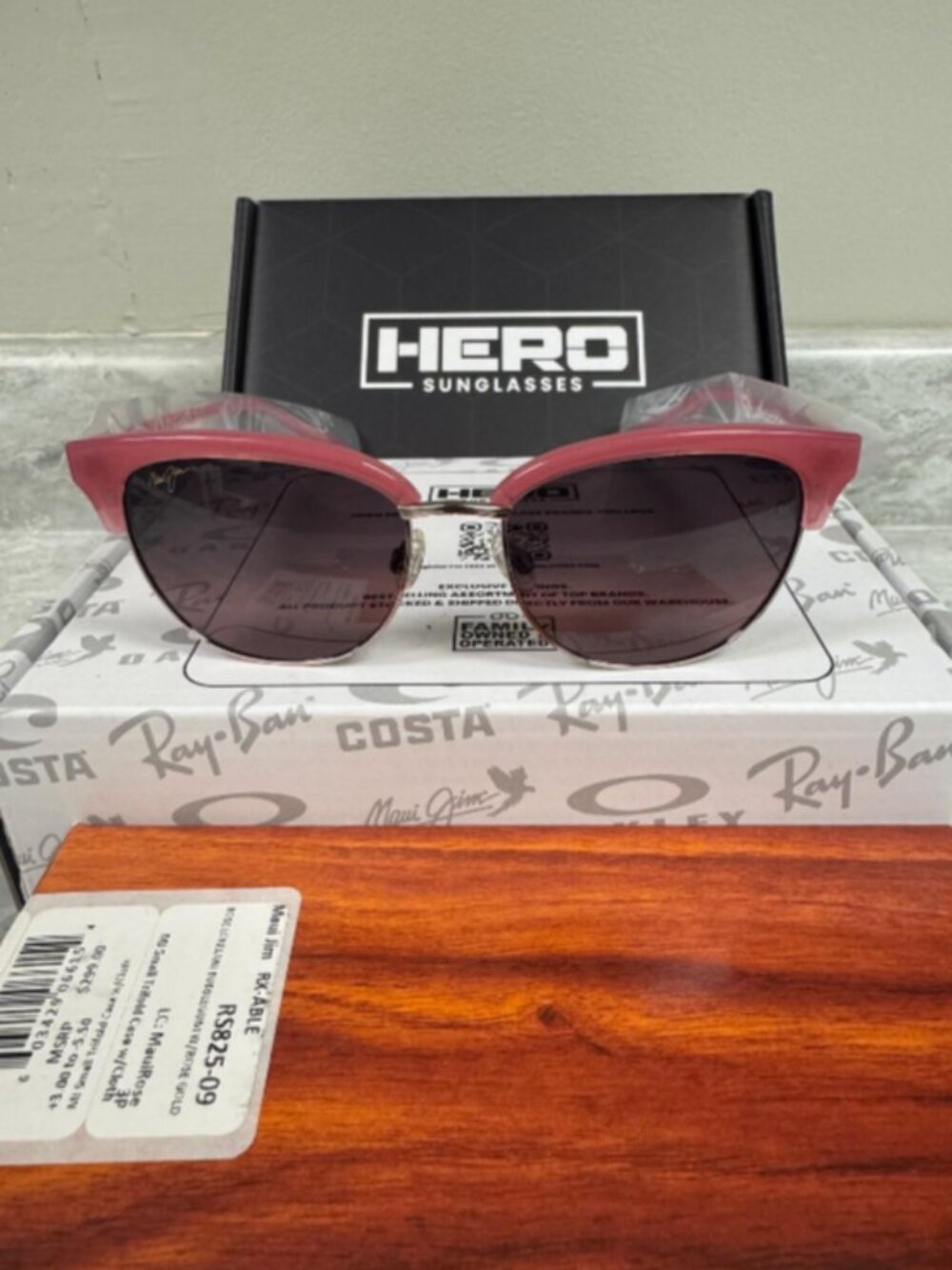 MAUI JIM | NEW | LOKELANI | RS825 - 09 | BUBBLEGUM PINK | ROSE GOLD | MAUI ROSE - Picture 2 of 3